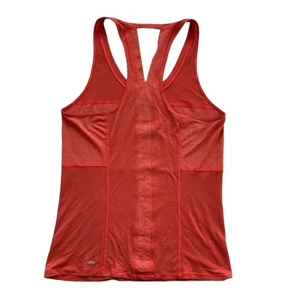 Lululemon Pedal To The Medal Singlet Alarming Heathered Tank Top Size 6 - Picture 5 of 6